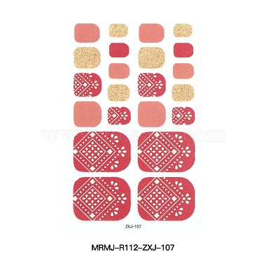 Pegatinas de envolturas de uñas de polvo de brillo de cubierta completa(MRMJ-R112-ZXJ-107)-2