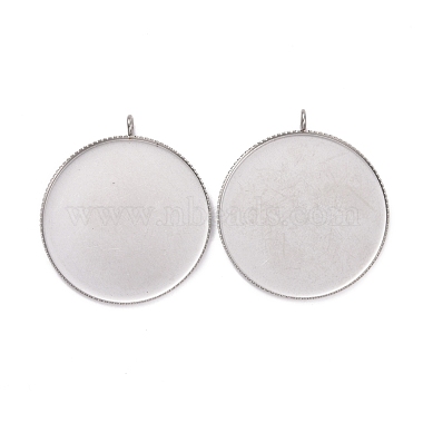 Stainless Steel Color Round 304 Stainless Steel Pendants