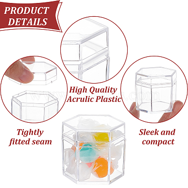 Hexagon Shaped Plastic Candy Box(CON-WH0092-43)-4
