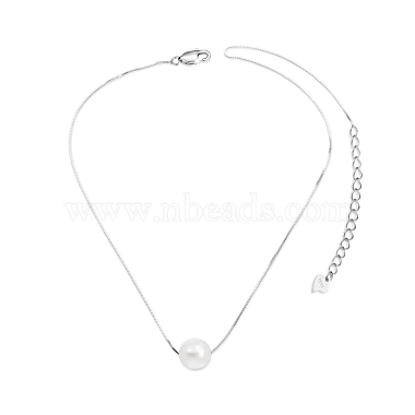 Simple Design 925 Sterling Silver Necklace(JN49A)-3