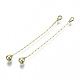 Brass Chain Tassel Big Pendants(KK-R129-12A-G)-1