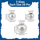 60Stk. 3 Stile 925 Sterling Silber Perlen(STER-AR0001-19)-2