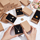 48pcs Kraft Cotton Filled Cardboard Paper Jewelry Set Boxes(CBOX-NB0001-28)-3