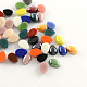 Pearlized Plated Opaque Glass Cabochons(PORC-S778-18x25-M)-1