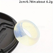 Opalite Plain Band Rings, Inner Diameter: 20mm(ZK0408-07)