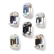 K9 Glass, Imitation Czech Rhinestone, Rectangle, Mixed Color, 10x8x5.5mm(GLAA-H034-07D)