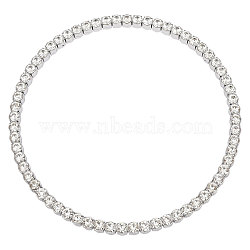 Plastic Bag Handles, with Crystal Rhinestone, Ring, 23.5x1.5cm, Inner Diameter: 21cm(PURS-WH0005-61A)