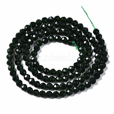 Synthetic Green Goldstone Beads Strands(G-N328-44)-2