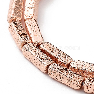 Electroplated Natural Lava Rock Beads Strands(G-H303-A04-RG02)-3