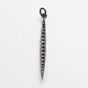 Brass Micro Pave Cubic Zirconia Pendants(ZIRC-E143-70B)-2