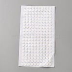 PVC Round Double Sided Adhesive, White, 10x1mm(DIY-WH0308-815)