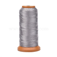 Polyester Threads, for Jewelry Making, Silver, 0.12mm, about 1640.41 yards(1500m)/roll(NWIR-G018-A-13)