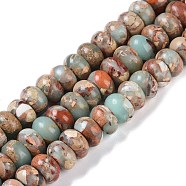 Dyed Synthetic Imperial Jasper Beads Strands, Rondelle, Tan, 10x6mm, Hole: 1.5mm, about 68pcs/strand, 15.75''(40cm)(G-P529-E01-A03)