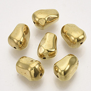 CCB Plastic Beads, Nuggets, Golden, 13x8.5x8.5mm, Hole: 1.2mm(X-CCB-T011-10G)