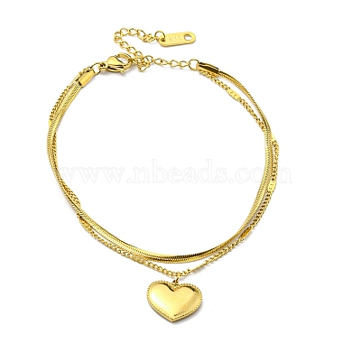 Heart 304 Stainless Steel Bracelets