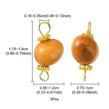 Natural Topaz Jade Connector Charms(PALLOY-YW0001-55)-4