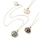 Mixed Natural & Synthetic Gemstone Pendant Necklaces(NJEW-JN04546)-1