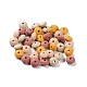 Rondelle Food Grade Eco-Friendly Silicone Focal Beads(SIL-F003-07B)-1