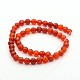 Natural Carnelian Round Strands(G-O060-02-6mm)-3