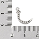 Rack Plating Brass Micro Pave Clear Cubic Zirconia Pendants(KK-A224-03D-P)-3