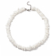 Fragment de coquillage naturel bracelet et collier de perles irrégulières et bracelet de cheville(SJEW-JS01264)-7