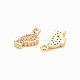 Brass Micro Pave Clear Cubic Zirconia Charms(KK-N231-272-NF)-2