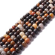 Natural Brecciated Jasper Beads Strands, Round, 8mm, Hole: 1mm, about 46pcs/strand, 15.04''(38.2cm)(G-M381-01B)