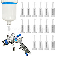 Disposable Gravity Spray Gun Filters Fine Mesh, for Straining and Catching Dirt Particles in Paint Coating, White, 35x11x11mm, Inner Diameter: 7.5mm, 60pcs/box(FIND-FH0004-89)