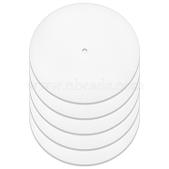 Flat Round PP Lamp Shade Diffuser, White, 200x2mm, Hole: 10mm(FIND-WH0152-204)