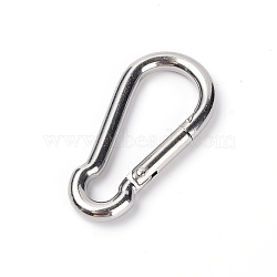 304 Stainless Steel Hanging Buckle, for Hiking Outdoor Activities, Stainless Steel Color, 60x29.5x6mm, Inner Size: 49.5x19mm(TOOL-WH0132-53)