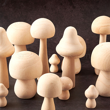 Schima Superba Wooden Mushroom Children Toys(WOOD-TA0002-45)-5