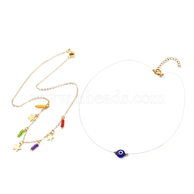Blue Brass Necklaces