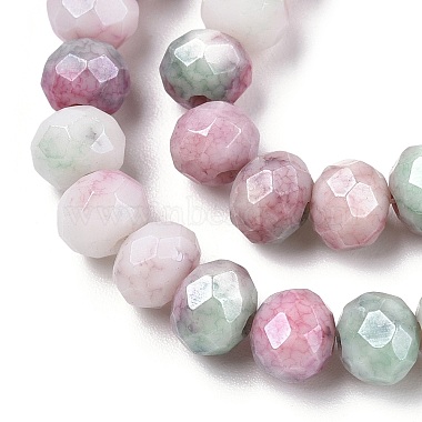 hebras de perlas de vidrio electrochapadas facetadas(X-GLAA-C023-02-A05)-3