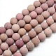 Frosted Natural Rhodonite Round Bead Strands(G-M064-12mm-04)-1