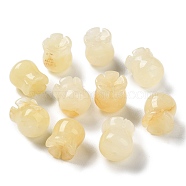 Natural Topaz Jade Beads, Flower, 10x9.5mm, Hole: 1.2mm(G-G109-01M)
