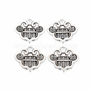 Tibetan Style Alloy Pendants, Cadmium Free & Lead Free, Cloud with Abacus, Antique Silver, 19x22x2mm, Hole: 3mm, about 510pcs/1000g(TIBE-S320-216AS)