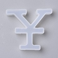 Silicone Molds, Resin Casting Molds, For UV Resin, Epoxy Resin Jewelry Making, Symbol, White, 4.1x4.7x1.1cm(DIY-L023-17)