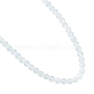 Natural Selenite Beads Strands, Round, 8mm, Hole: 1mm, about 49pcs/strand, 15.7 inch(40cm), 1strand/box(G-AR0001-79)