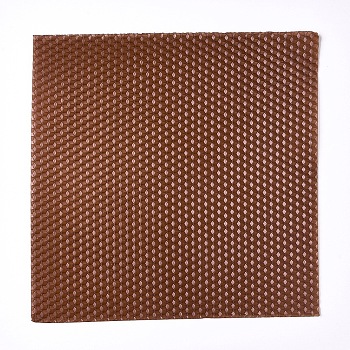 Beeswax Honeycomb Sheets, for Candle Making, Camel, 20x20x0.3cm