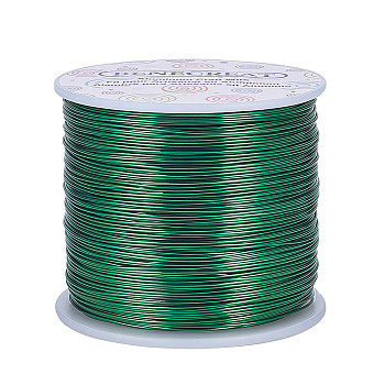 Round Aluminum Wire, Medium Sea Green, 20 Gauge, 0.8mm, about 770.99 Feet(235m)/roll