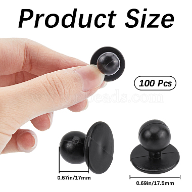 100Pcs Plastic Buttons(BUTT-GF0001-42A)-2