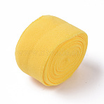 Sewing Foldover Elastic, Nylon Stretch Trim Elastic Ribbon, for Hair Ties Headband, Gold, 20mm(OCOR-WH0030-A27)