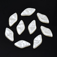 ABS Plastic Imitation Pearl Beads, Rhombus, Creamy White, 17.5x9.5x4mm, Hole: 1mm, about 1500pcs/500g(KY-T023-025)