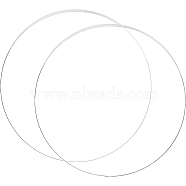 Acrylic Transparent Pressure Plate, Flat Round, Clear, 199x3mm(OACR-BC0001-03D)