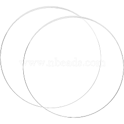 Acrylic Transparent Pressure Plate, Flat Round, Clear, 199x3mm(OACR-BC0001-03D)