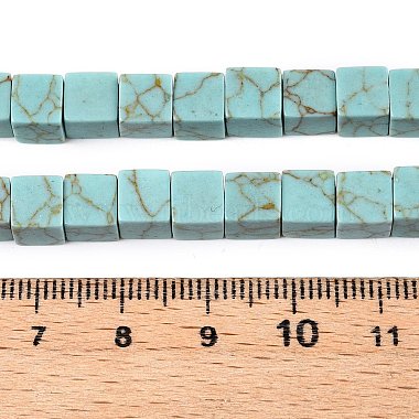 Natural Turquoise Beads Strands(G-T139-6x6-26A)-5