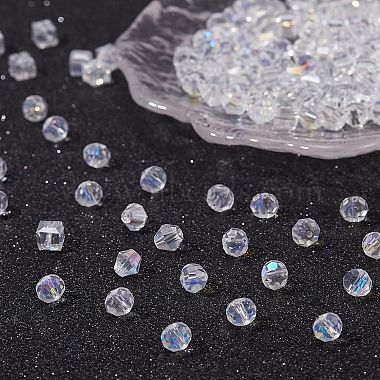 360 pièces 3 brins de perles de verre électrolytiques de style(EGLA-SZ0001-25A)-3