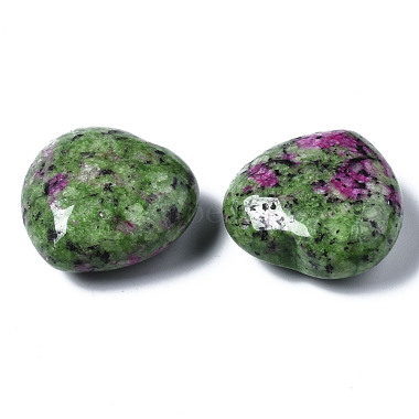 rubis naturel dans des pierres de guérison de quartz zoïsite(G-R418-152)-3