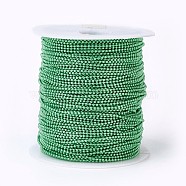 Iron Ball Chains, Soldered, with Spool, Electrophoresis, Green, 1.5mm, about 100yards/roll(91.44m/roll)(CH-F002A-10)
