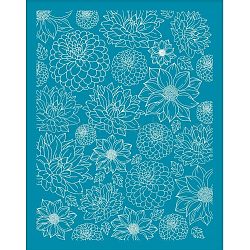Silk Screen Printing Stencil, for Painting on Wood, DIY Decoration T-Shirt Fabric, Flower Pattern, 100x127mm(DIY-WH0341-079)